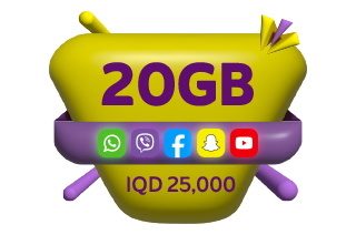 Monthly 20GB + Free Social