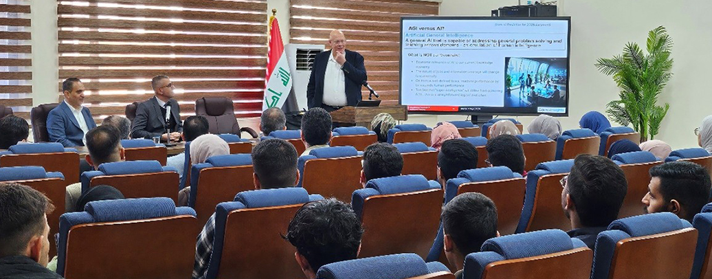 AI in the Workplace session at Universities of Baghdad and Nahrian